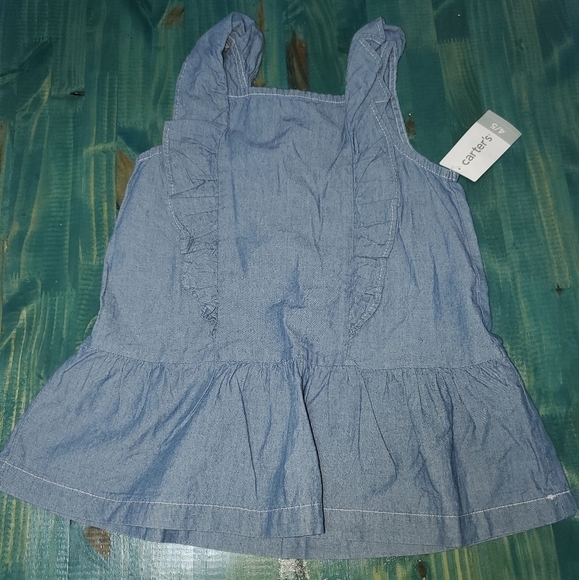 CARTER'S 2 Sleeveless ruffle tops NEW 4/5 Carters - Picture 2 of 7